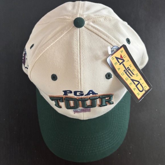 Vintage Ahead PGA Tour Hat Cap Mens Adjustable NWT NEW Official‎ American Flag - Picture 4 of 6